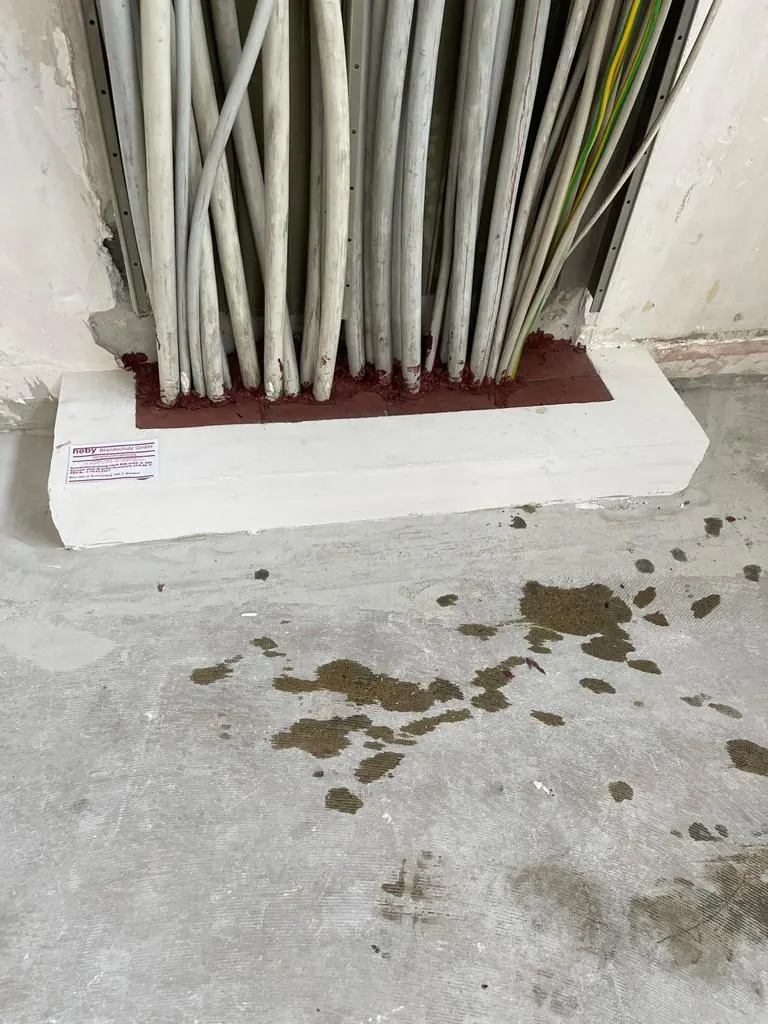 Brandschutzarbeiten von heby, Baustellenfoto 6
